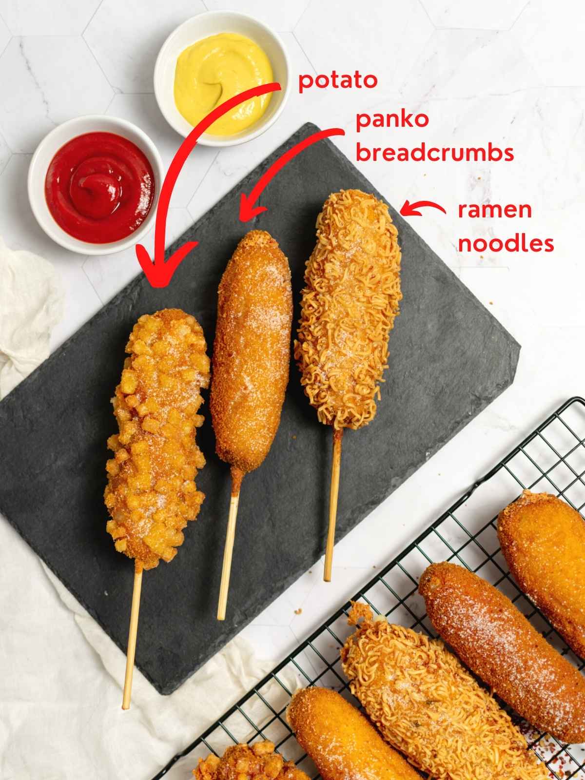 Korean Corn Dogs 3 Ways