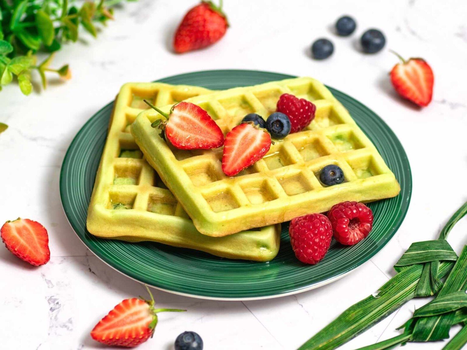 Pandan Waffle Recipe (Bánh Kẹp Lá Dứa) SugarYums