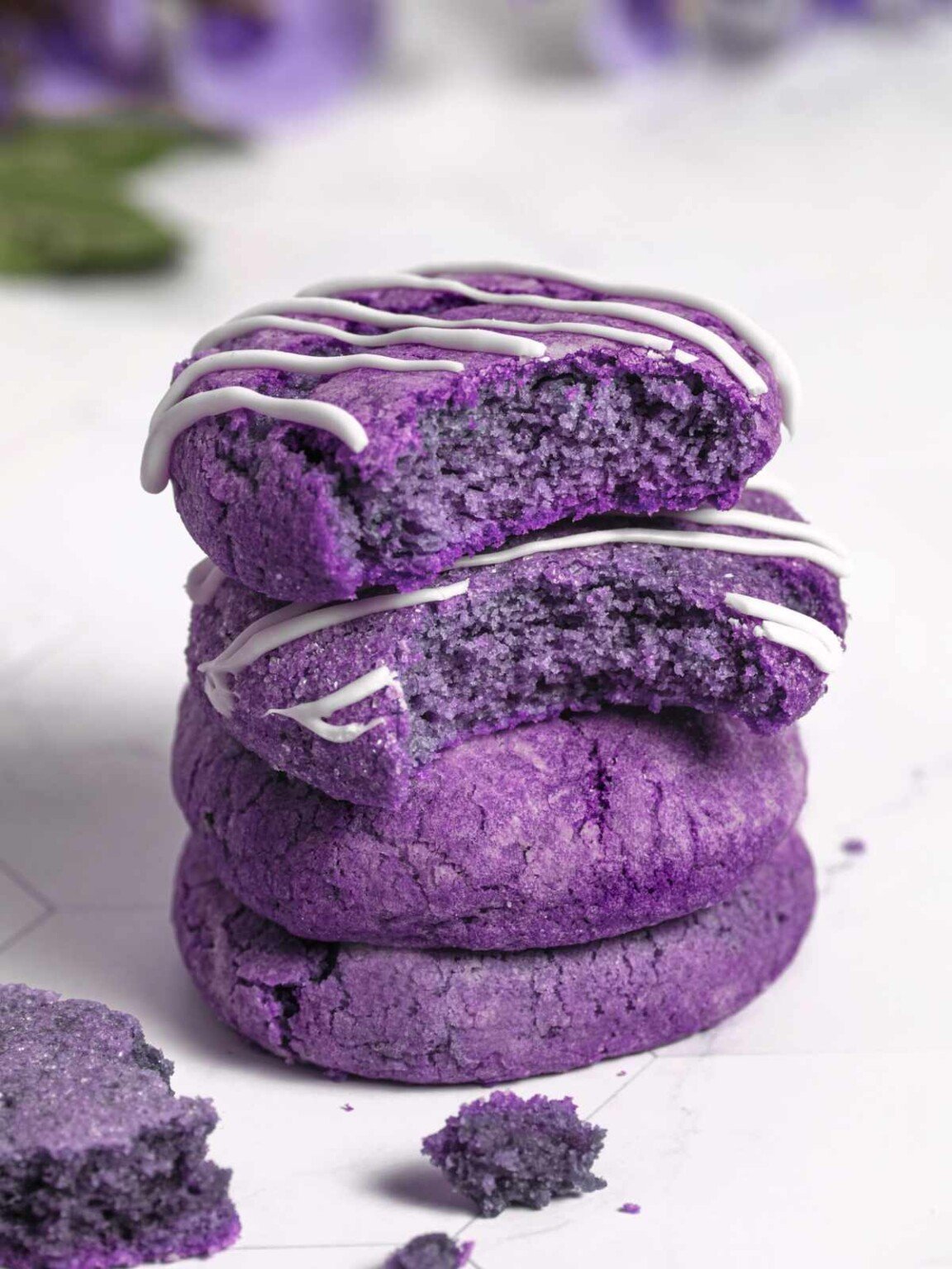 Chewy Ube Cookies SugarYums