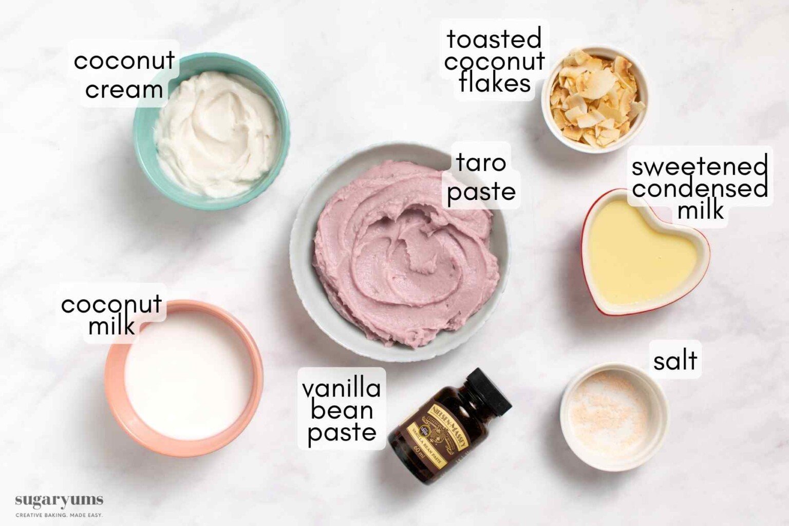 Taro Ice Cream Recipe with Real Taro and Coconut SugarYums